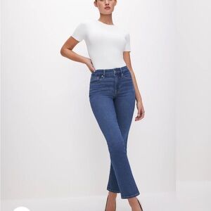 Good American Blue Boot Cut Jeans